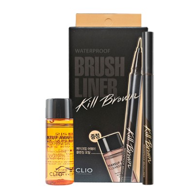 Clio Waterproof Brush Liner 魅黑防水柔順眼線液筆(#Kill Brown) 0.55ml